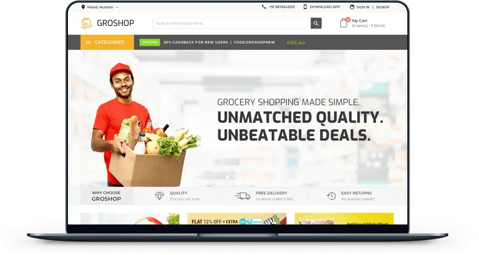 Food Delivery App Dashboard