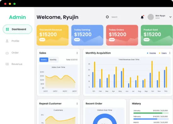 Powerful Admin Dashboard
